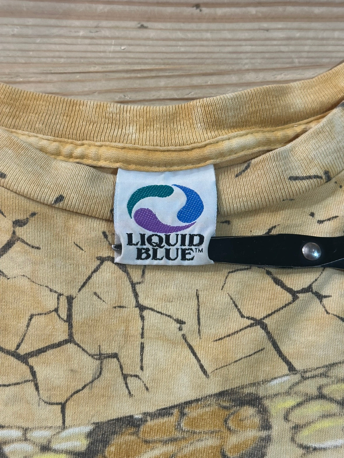90's LIQUID BULE「AOP」プリントTシャツ