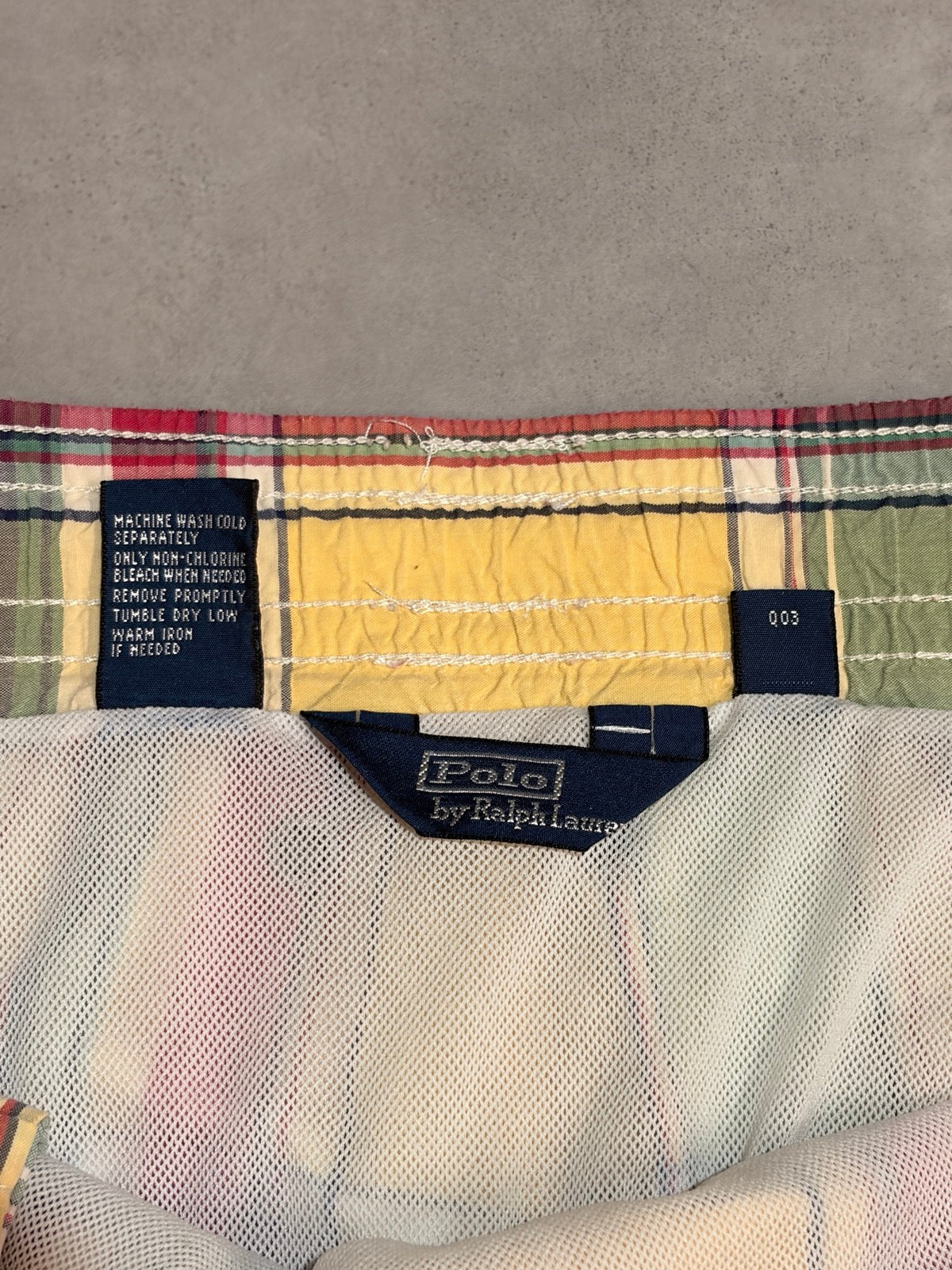 90's POLO BY RALPH LAUREN「チェック柄」スイムショーツ