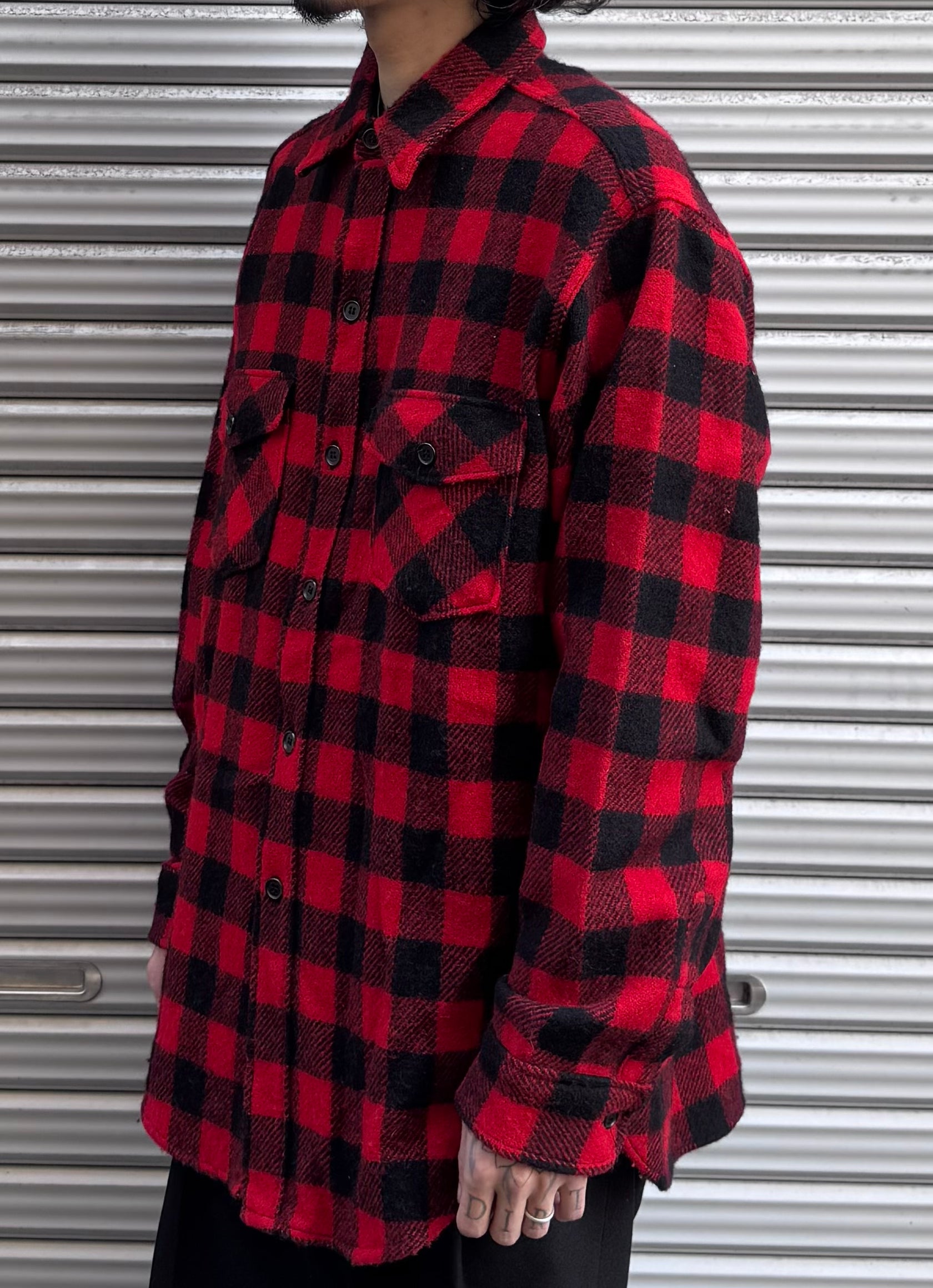 80’s「WOOLRICH」USA製 ウールシャツ