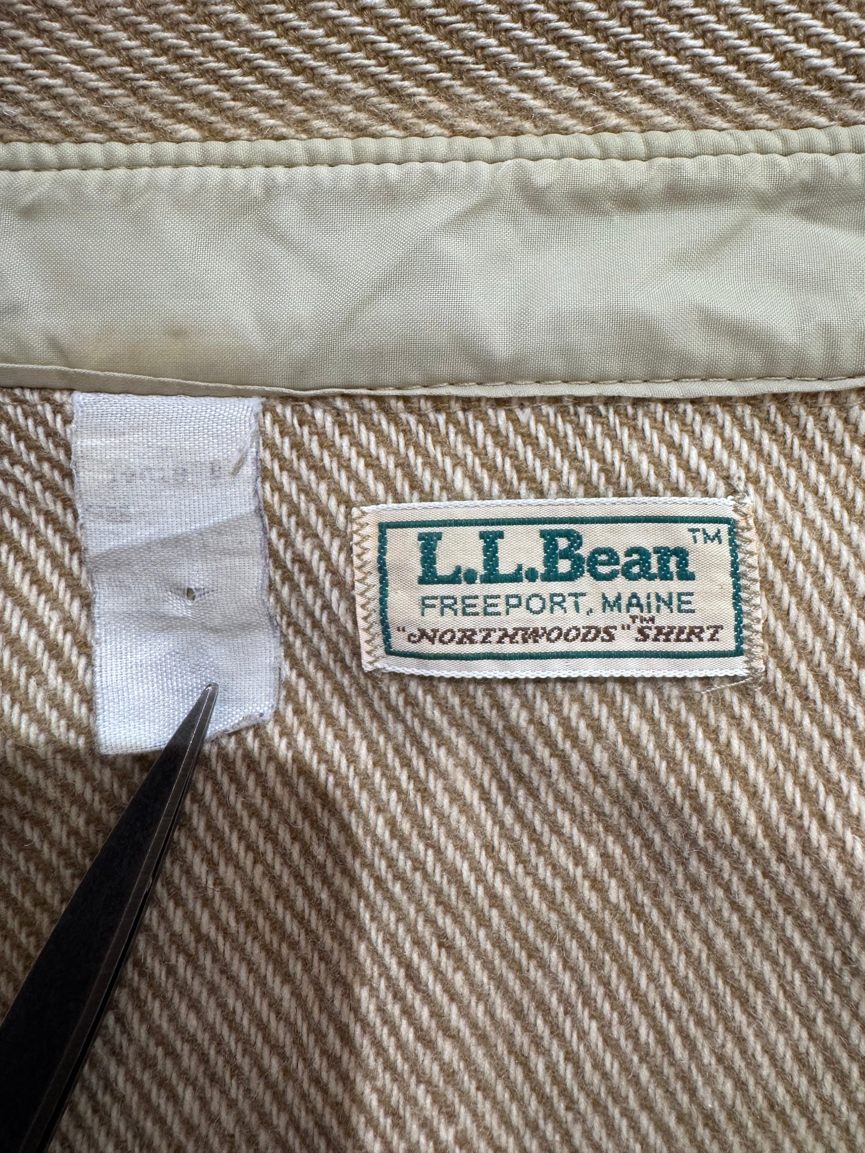 80’s L.L.Bean 「NORTHWOODS SHIRT」ウールシャツ