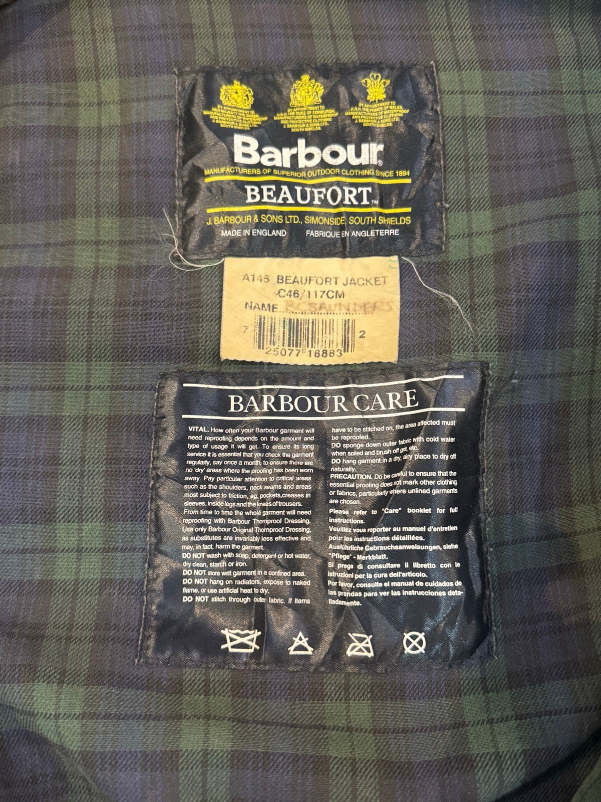 90's BARBOUR「BEAUFORT」オイルドジャケット