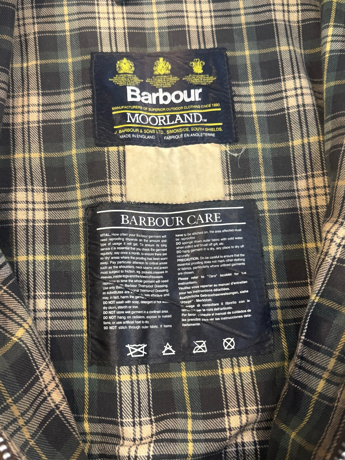 90's BARBOUR「MOORLAND」オイルドジャケット