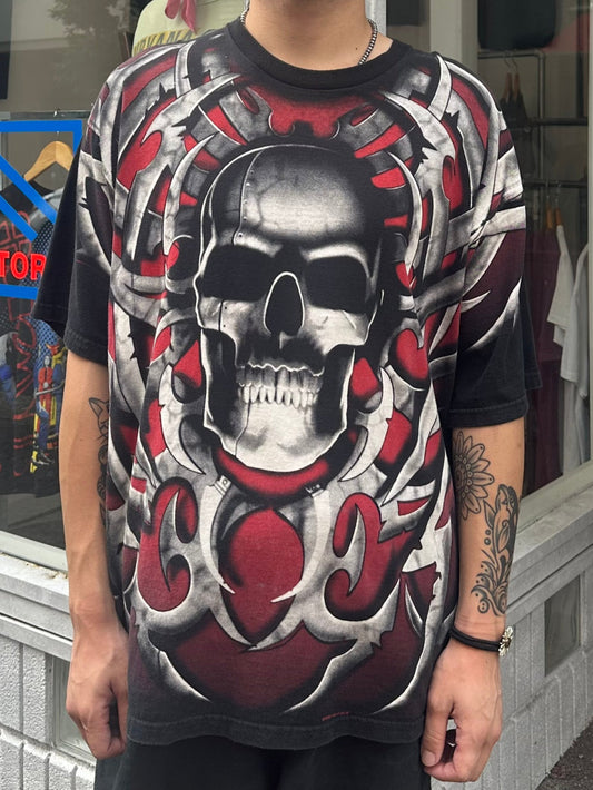 90's LIQUID BLUE 「Skuull」スカルTシャツ