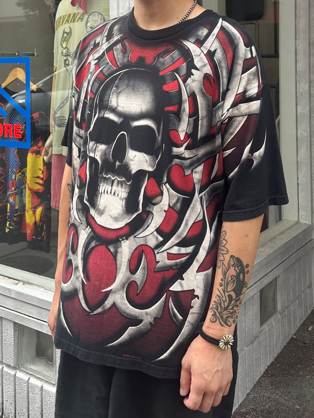 90's LIQUID BLUE 「Skuull」スカルTシャツ