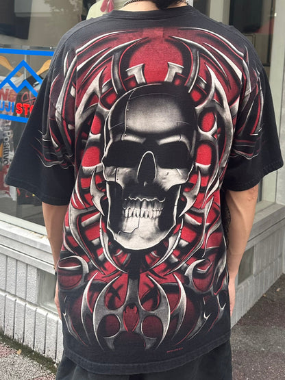 90's LIQUID BLUE 「Skuull」スカルTシャツ