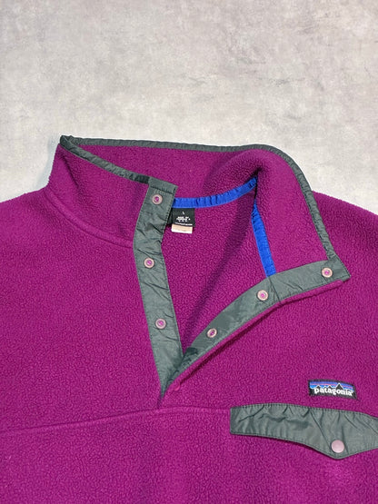 90's PATAGONIA 「Synchilla Snap-T」USA製 フリースプルオーバー