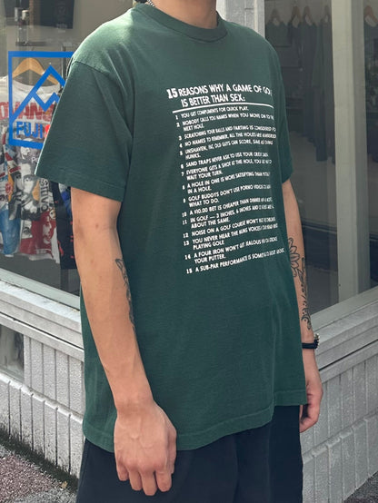 90's 「15 REASONS」メッセージTシャツ