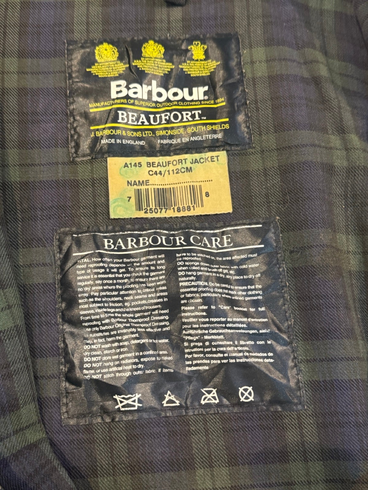 90's BARBOUR「BEAUFORT」オイルドジャケット