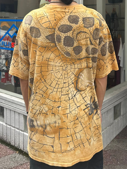 90's LIQUID BULE「AOP」プリントTシャツ