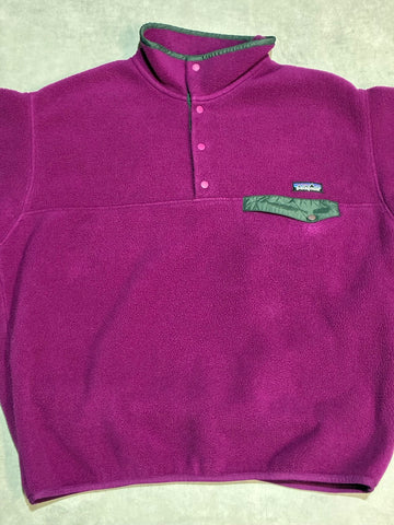 90's PATAGONIA 「Synchilla Snap-T」USA製 フリースプルオーバー