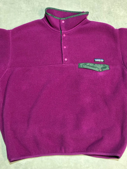 90's PATAGONIA 「Synchilla Snap-T」USA製 フリースプルオーバー