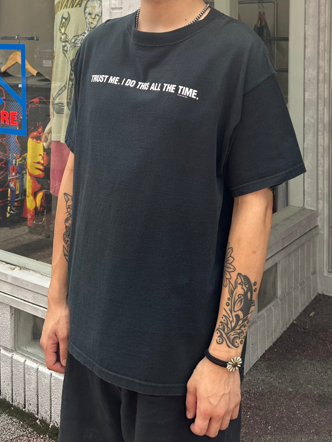 00's 「TRUST ME.I DO THIS ALL THE TIME.」メッセージTシャツ