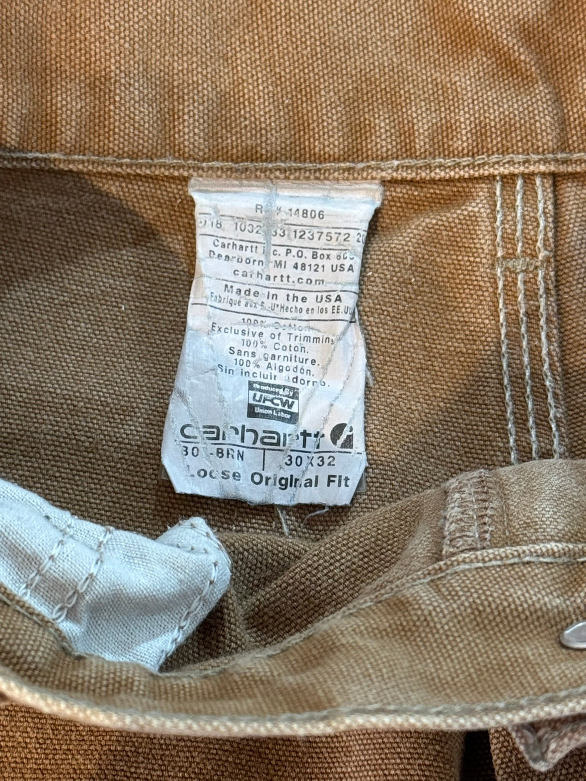 00's CARHART 「DOUBLE NKEE PANT」ワークパンツ