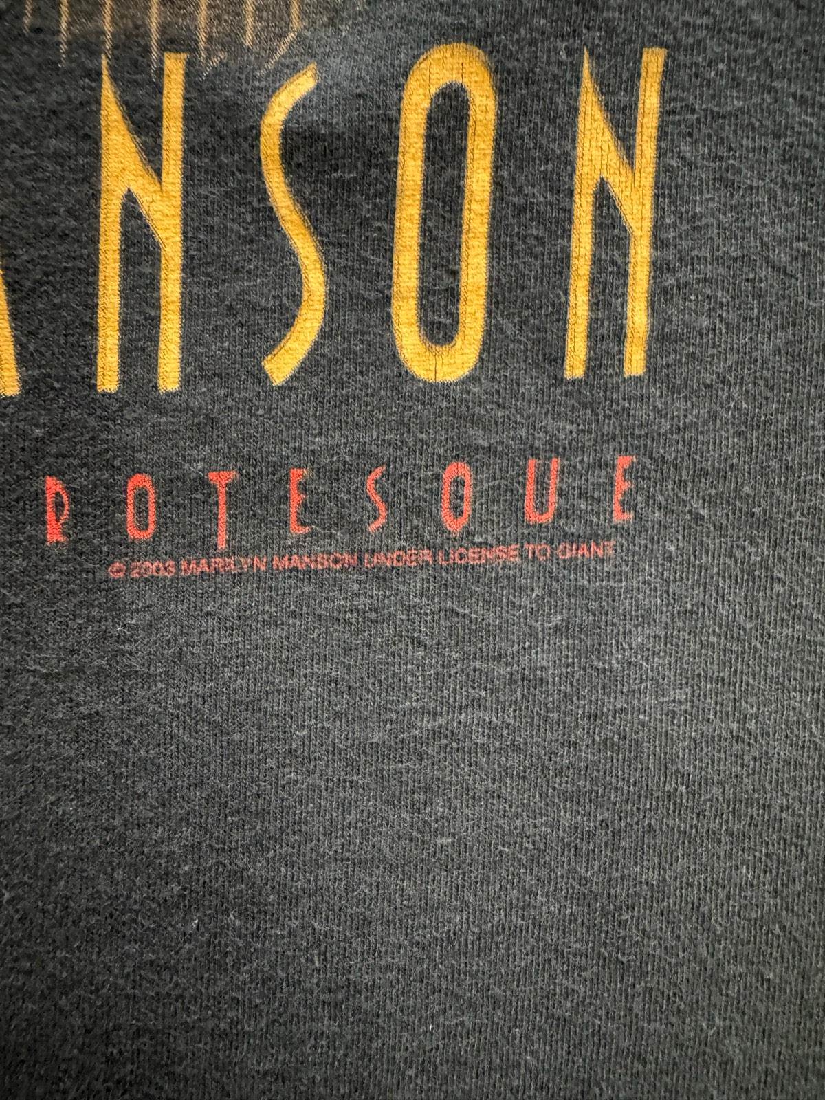 00's MARILYN MANSON「THE GOLDEN AGE OF GROTESQUE」バンドTシャツ