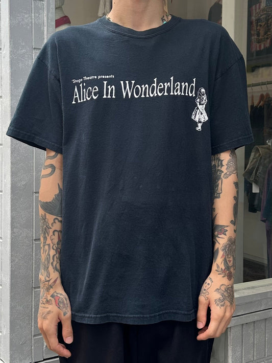 00's ALICE IN WONDER LAND「We're all MAD here」キャラクターTシャツ
