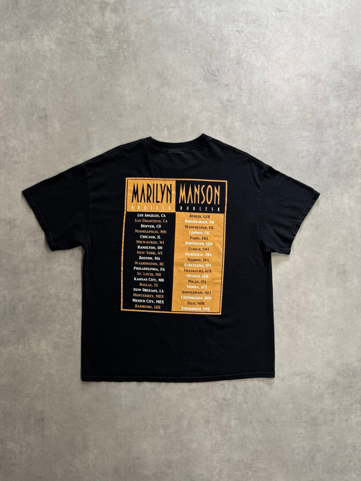 00's MARILYN MANSON「THE GOLDEN AGE OF GROTESQUE」バンドTシャツ