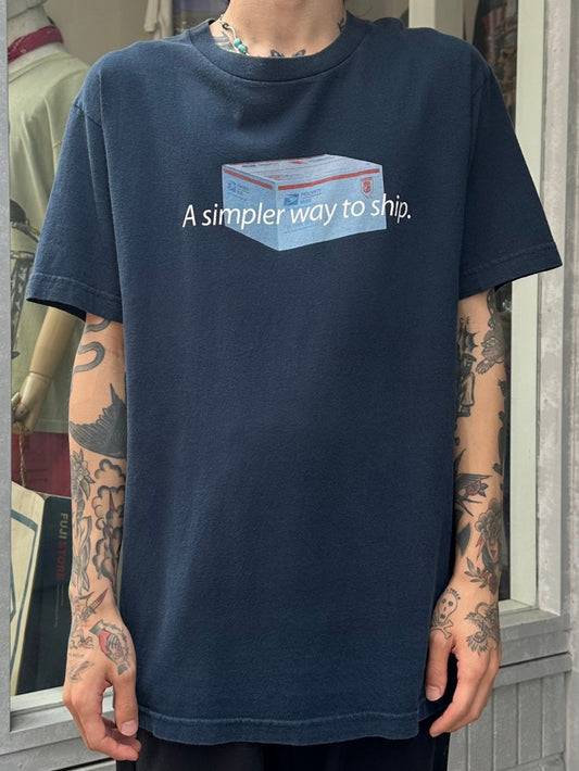 00's USPS「A Simpler way to ship」企業Tシャツ