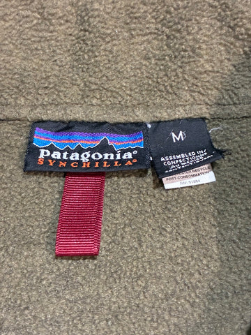 90's PATAGONIA「Synchilla Marsupial」ハーフジッププルオーバー