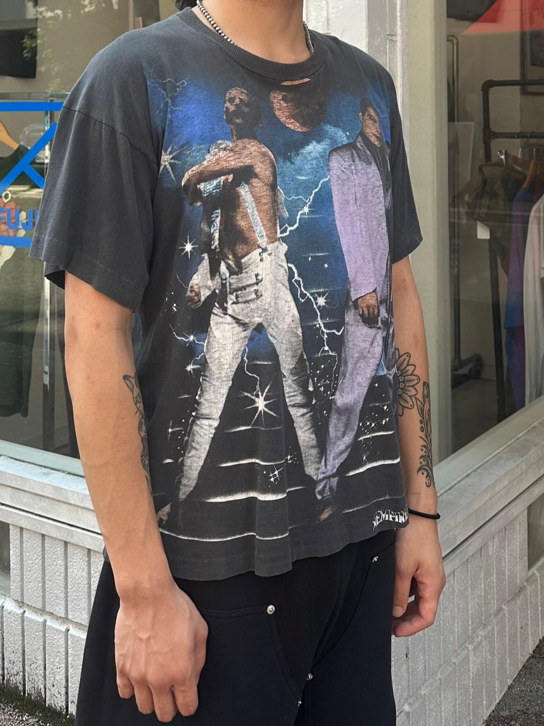 90's QUEEN FREDDIE 「MERCURY」バンドTシャツ