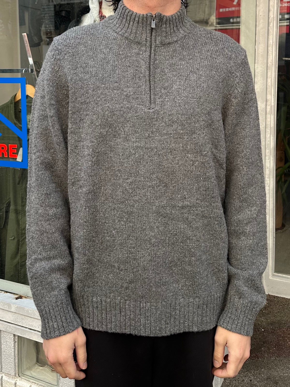 90's L.L.BEAN「half zip」ニットセーター