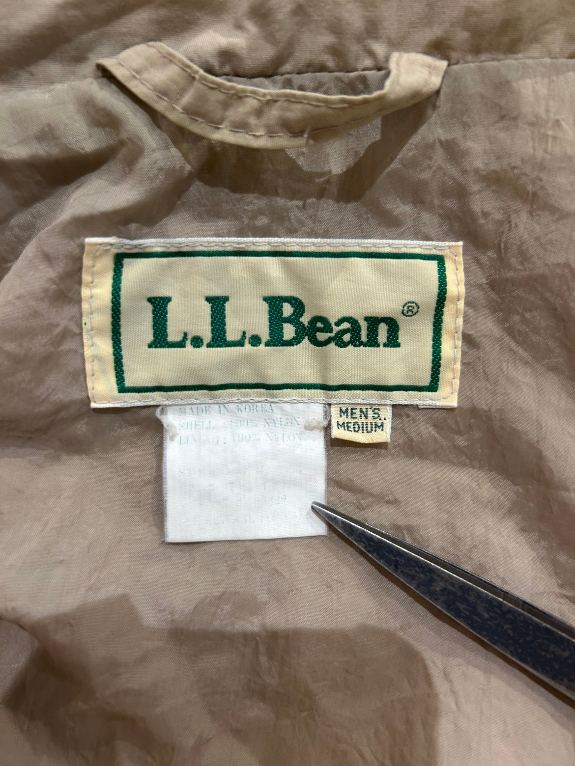 80’s「L.L.Bean」ナイロン アノラックジャケット