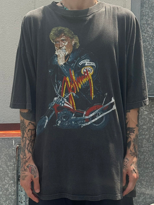 00's JOHNNY HALLYDAY「FOTO」バンドTシャツ