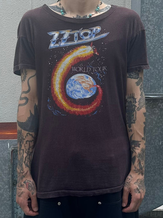 80's ZZ TOP「WOLD TOUR」バンドTシャツ
