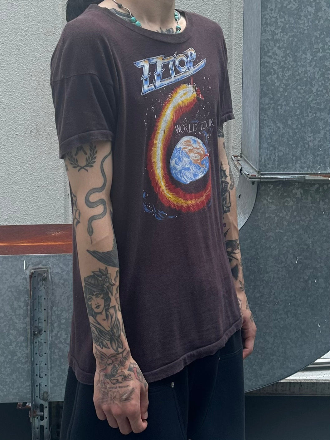 80's ZZ TOP「WOLD TOUR」バンドTシャツ