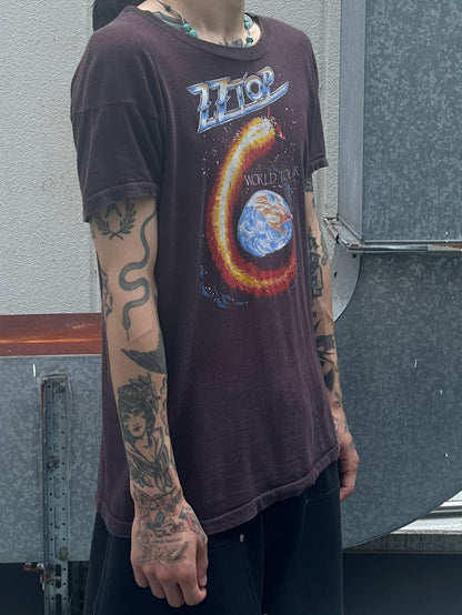 80's ZZ TOP「WOLD TOUR」バンドTシャツ