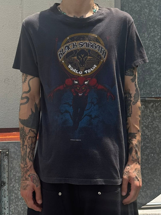 80's BLACK SABBATH「world tour」バンドTシャツ