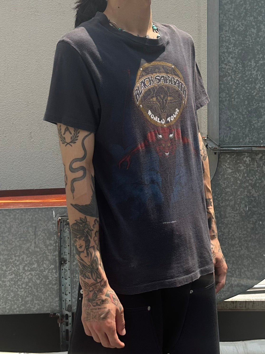 80's BLACK SABBATH「world tour」バンドTシャツ