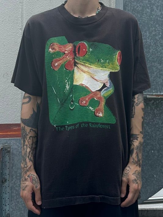 90's FLOG「Big Print」アニマルTシャツ　