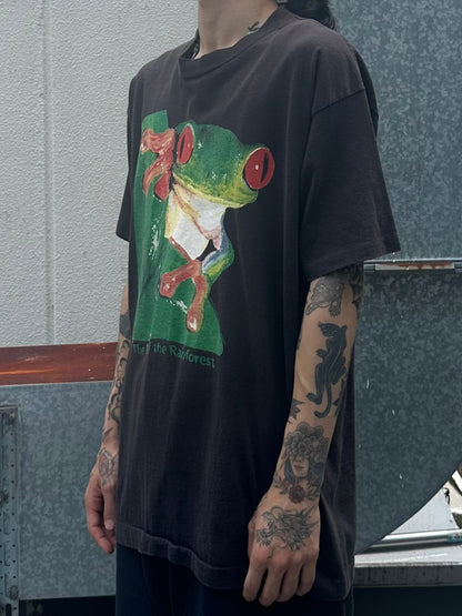 90's FLOG「Big Print」アニマルTシャツ　