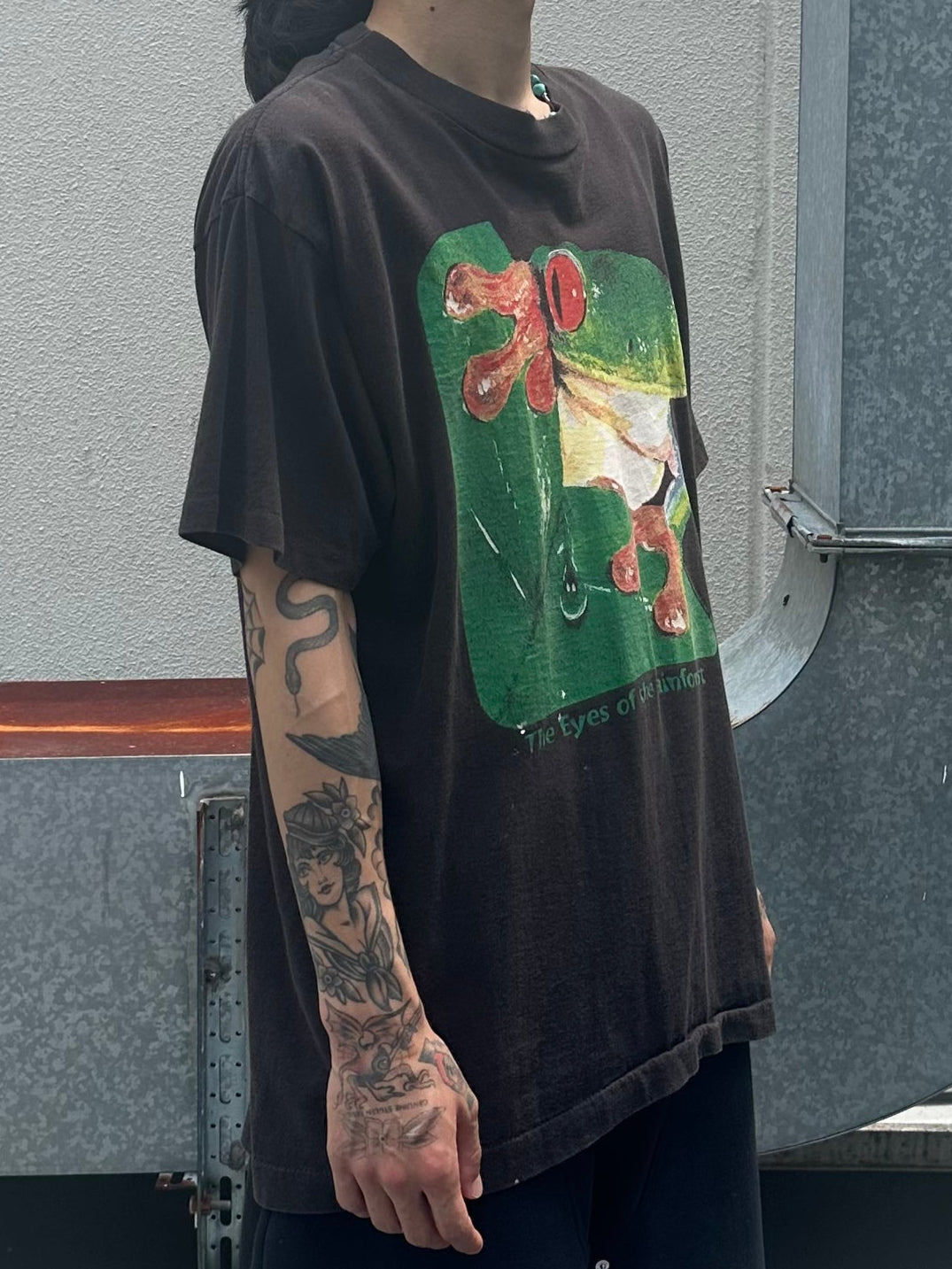 90's FLOG「Big Print」アニマルTシャツ　