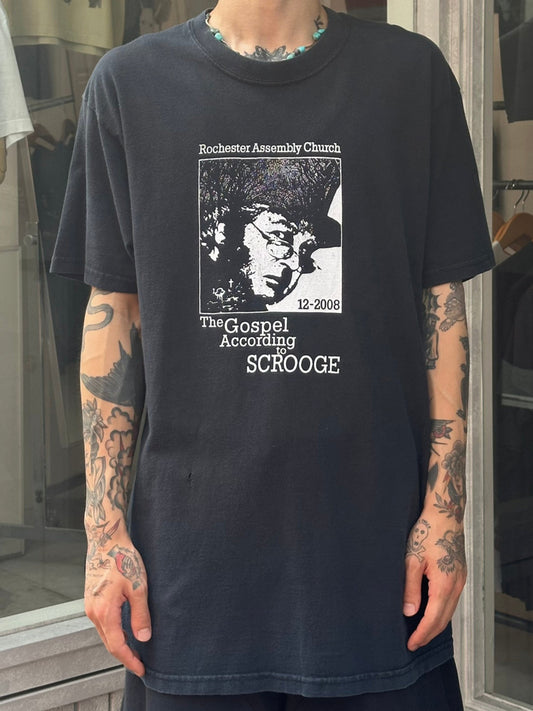 00's THE GOSPEL ACCORDING TO SCROOGE「Rochester Assembly Church」プロモーションTシャツ