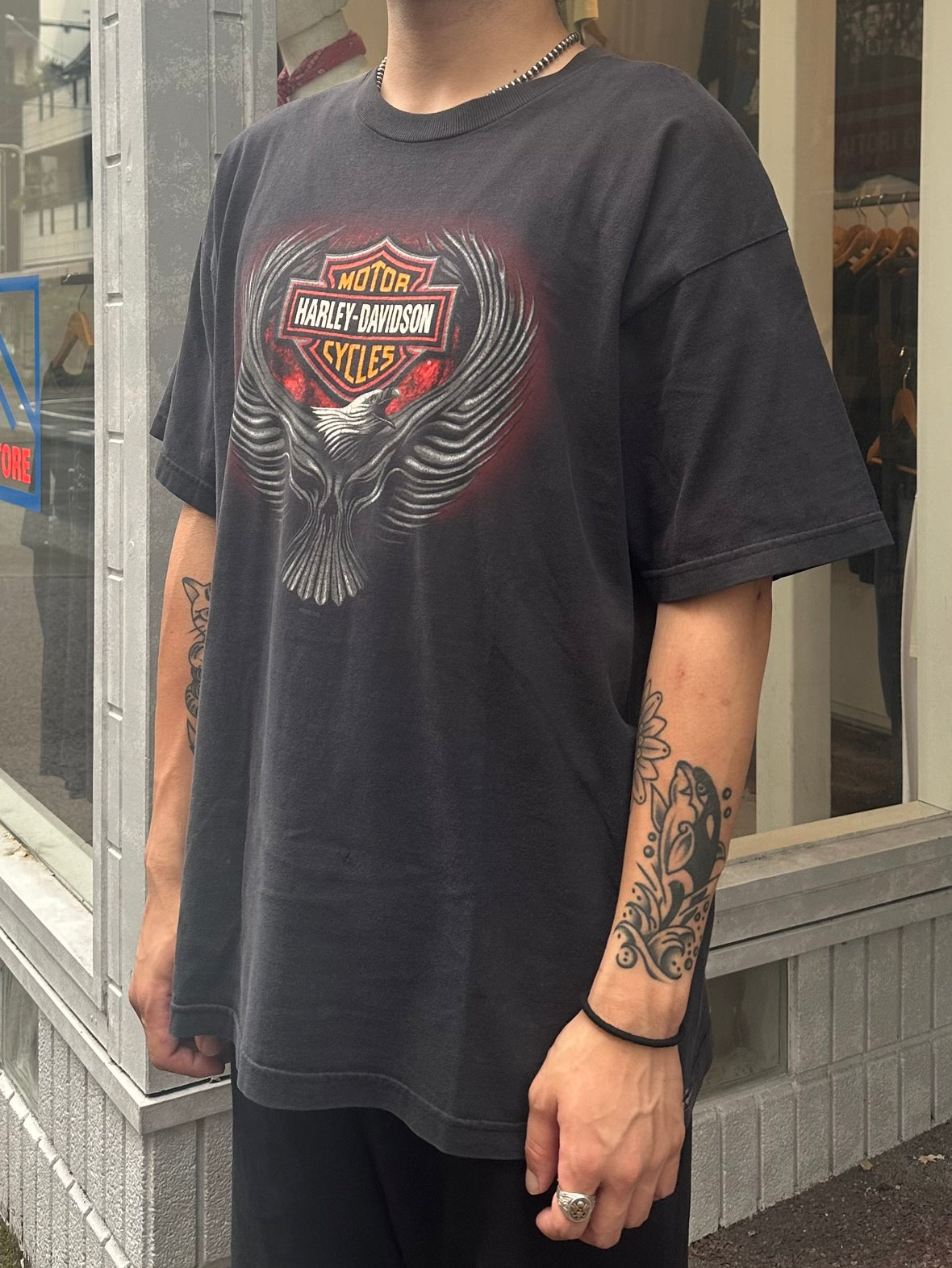 00's HARLEY DAVIDSON「AMERICAN EAGLE」ハーレーTシャツ