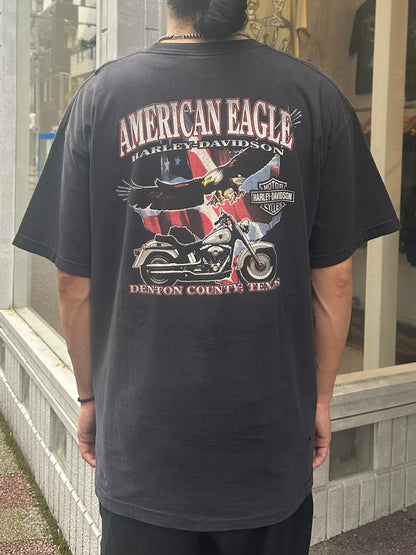 00's HARLEY DAVIDSON「AMERICAN EAGLE」ハーレーTシャツ