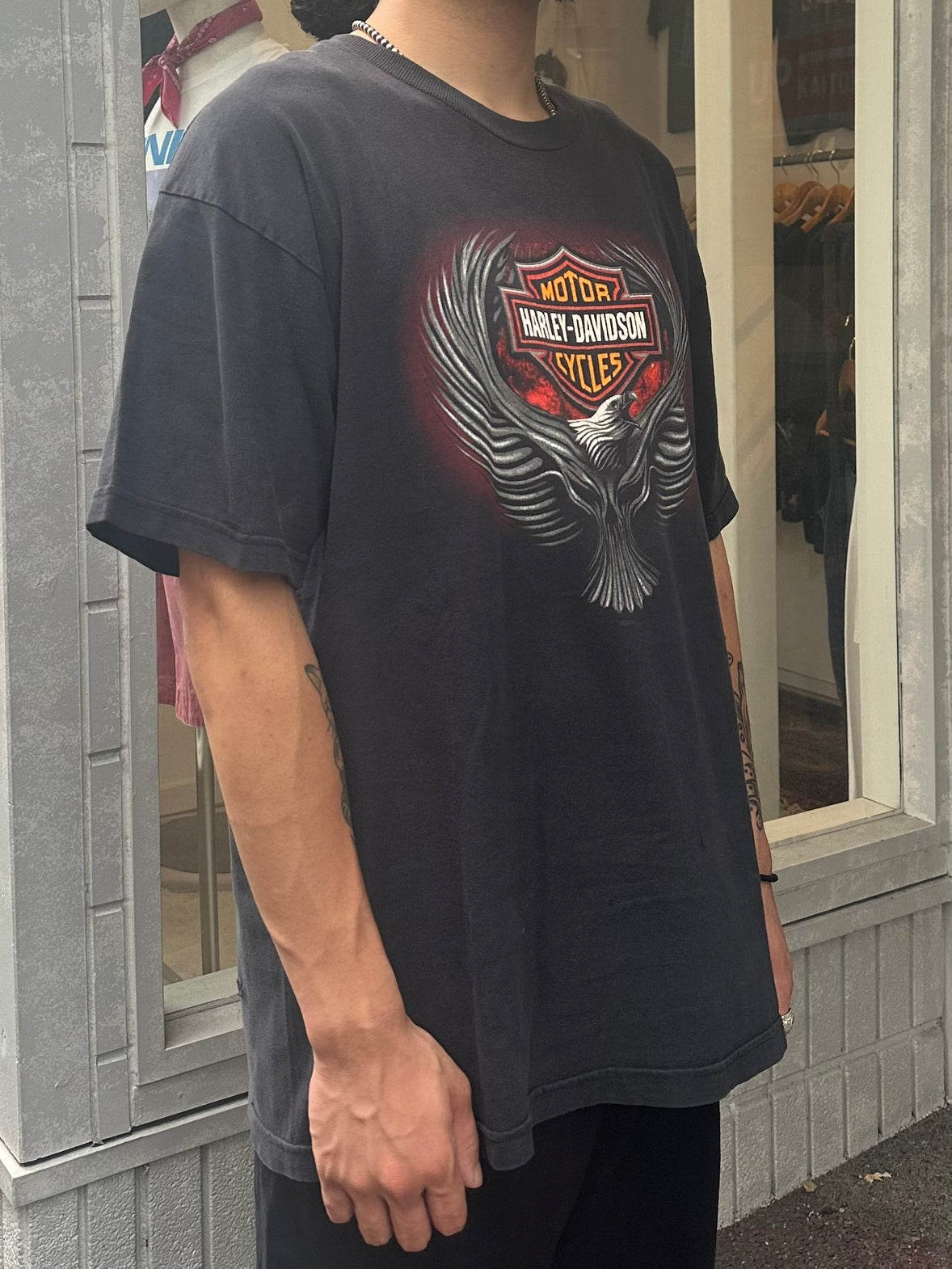 00's HARLEY DAVIDSON「AMERICAN EAGLE」ハーレーTシャツ