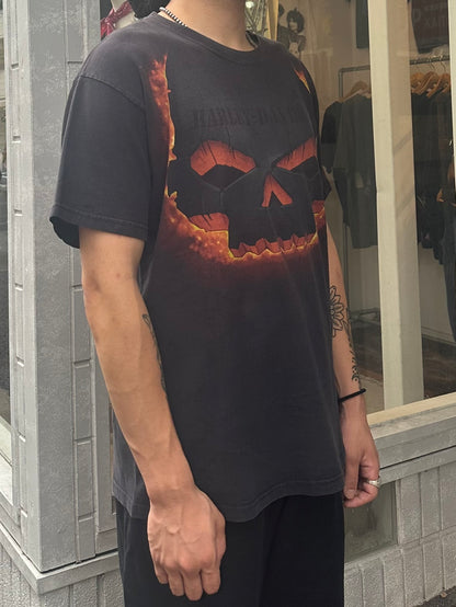 00's HARLEY DAVIDSON「SKULL」ハーレーTシャツ