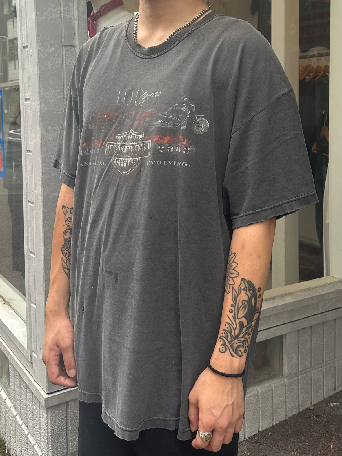 00's HARLEY DAVIDSON「100th ANNIVERSARY」ハーレーTシャツ
