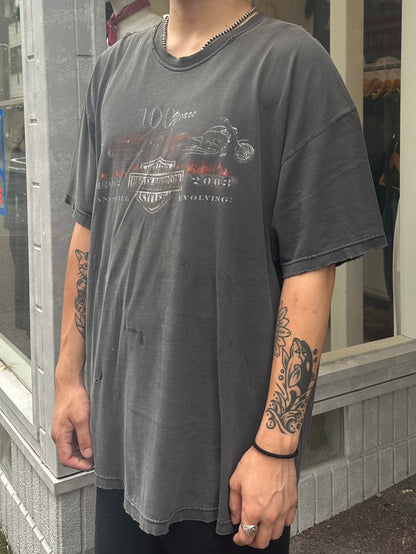 00's HARLEY DAVIDSON「100th ANNIVERSARY」ハーレーTシャツ