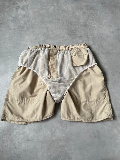 90’s「LANDS’ END」リップストップ ナイロンショーツ