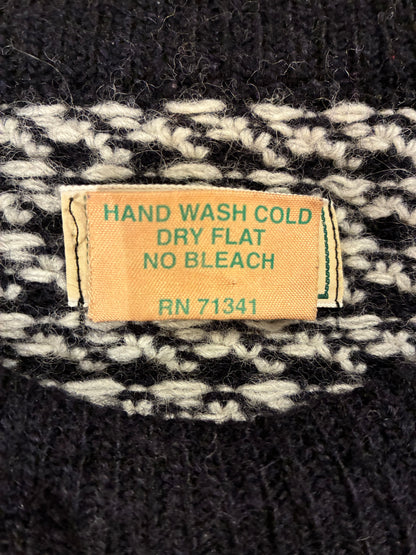 80's L.L.Bean「バーズアイ」Norway製　ウールセーター