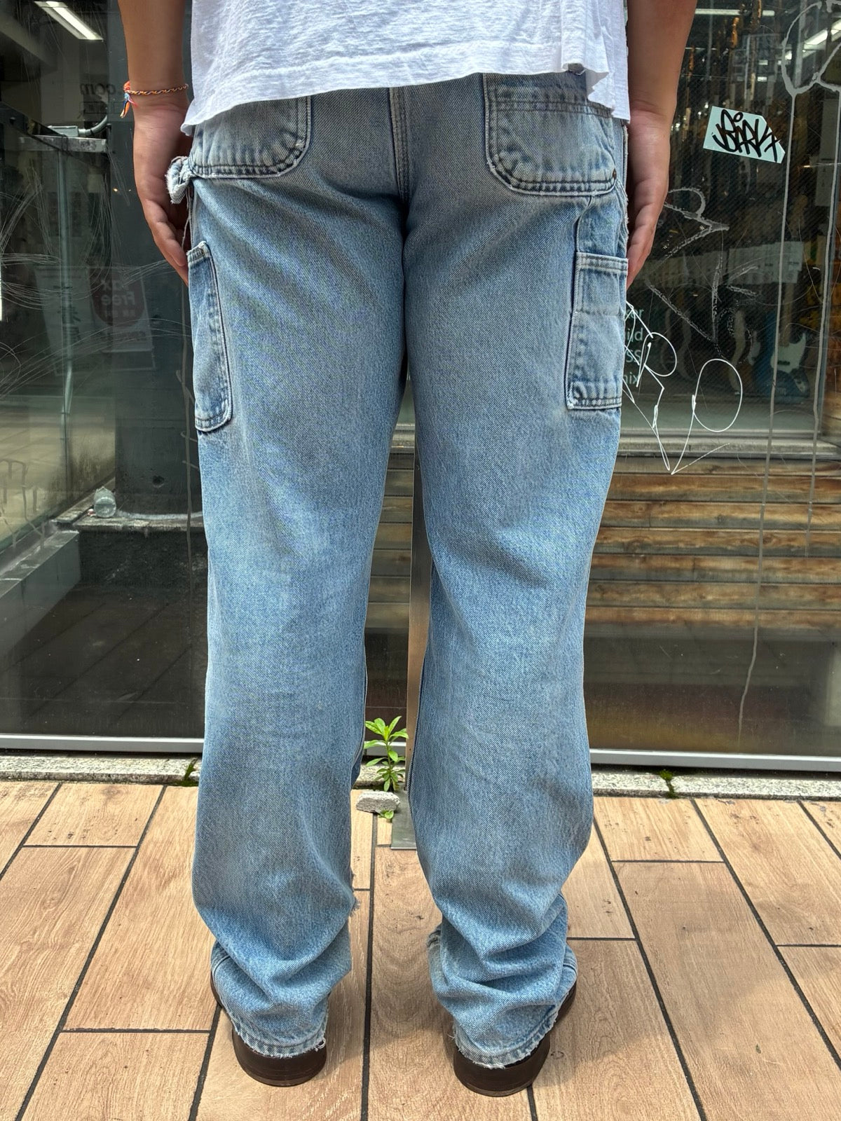 00's CARHARTT「DOUBLE NKEE」USA製 デニムペインターパンツ