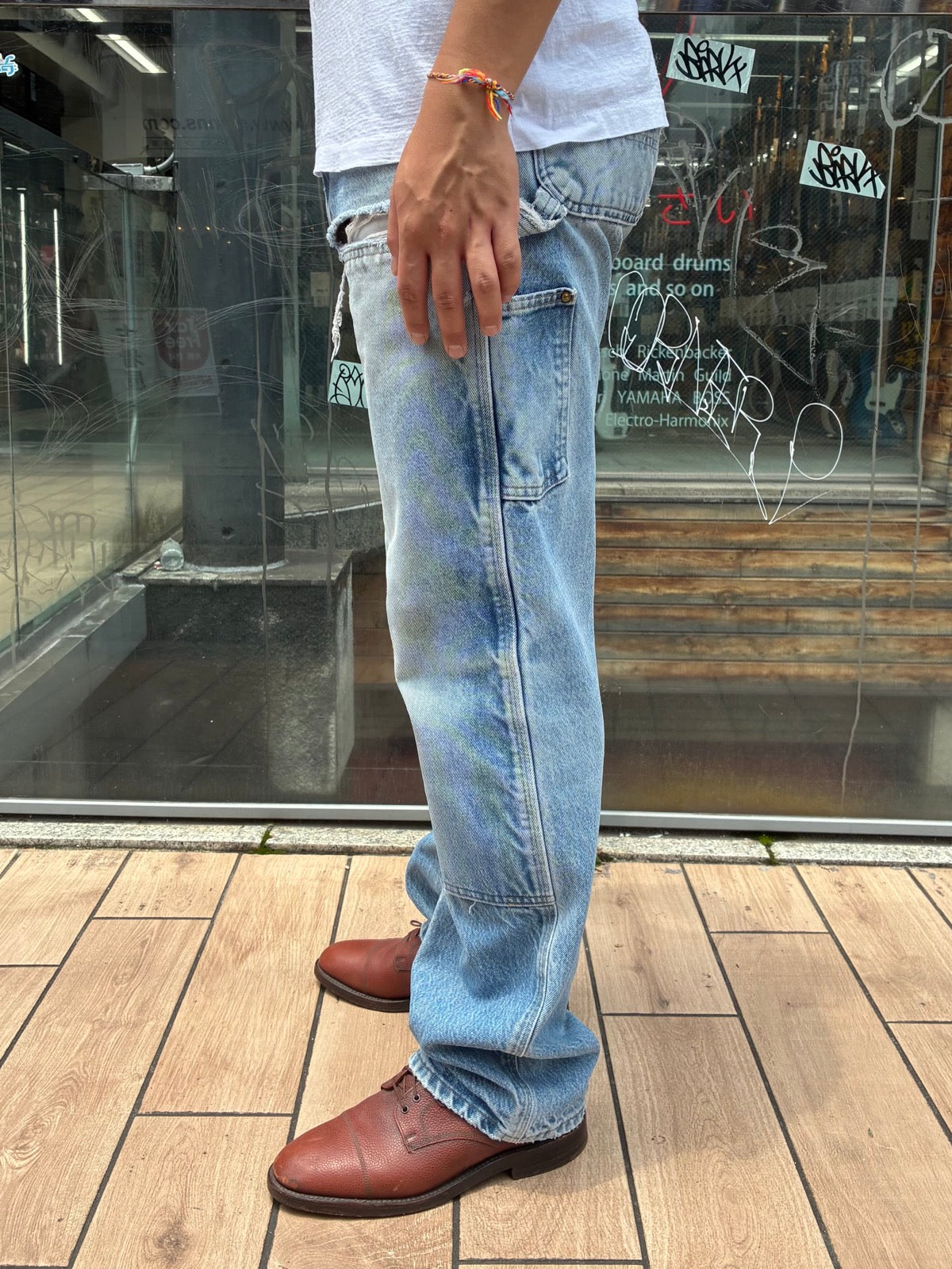 00's CARHARTT「DOUBLE NKEE」USA製 デニムペインターパンツ