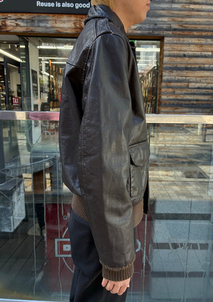 70's～80's 「AVIREX」 TYPE A-2 レザーフライトジャケット