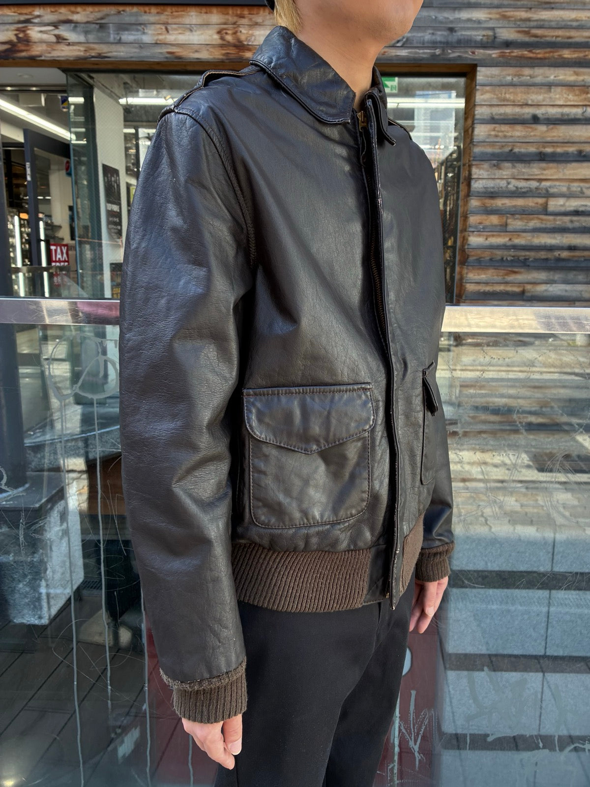 70's～80's 「AVIREX」 TYPE A-2 レザーフライトジャケット