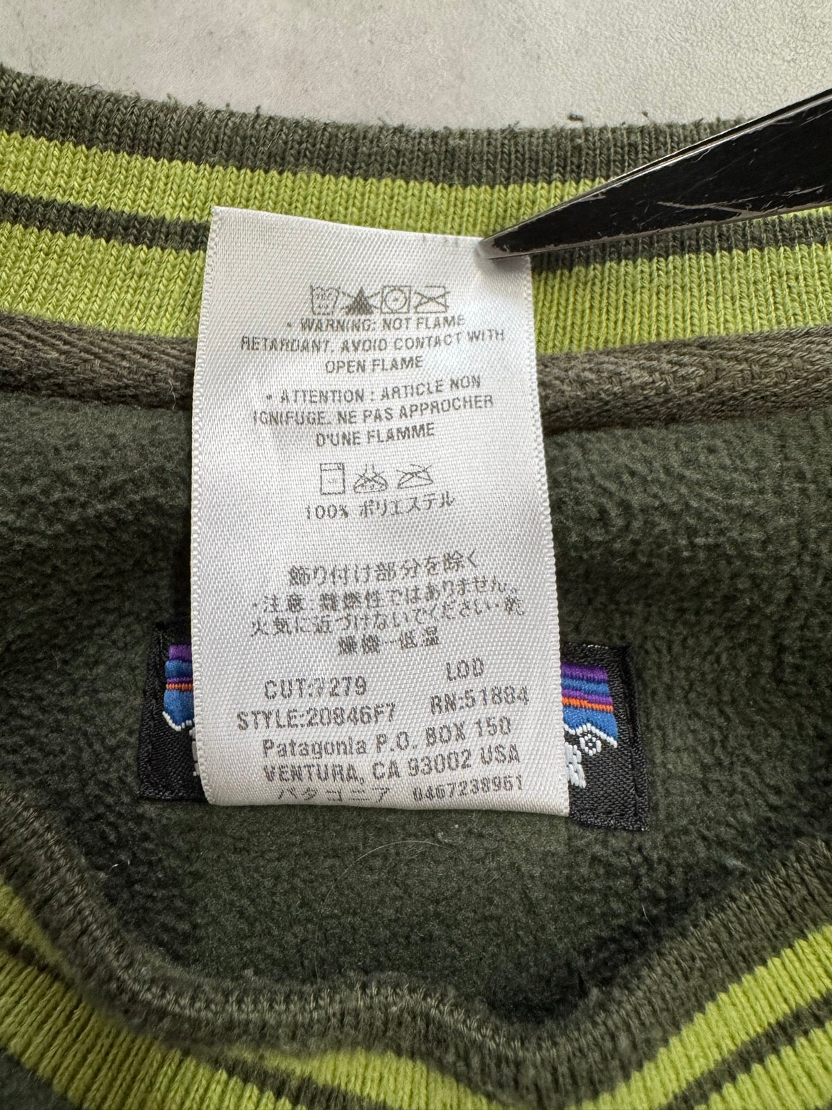 00's PATAGONIA「FLEECE SWEAT」フリーススウェット