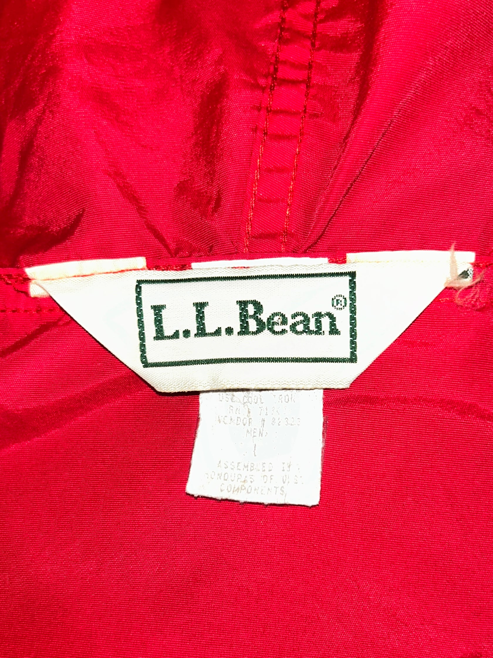 90's L.L.Bean「SUPPLEXナイロン」アノラックパーカ