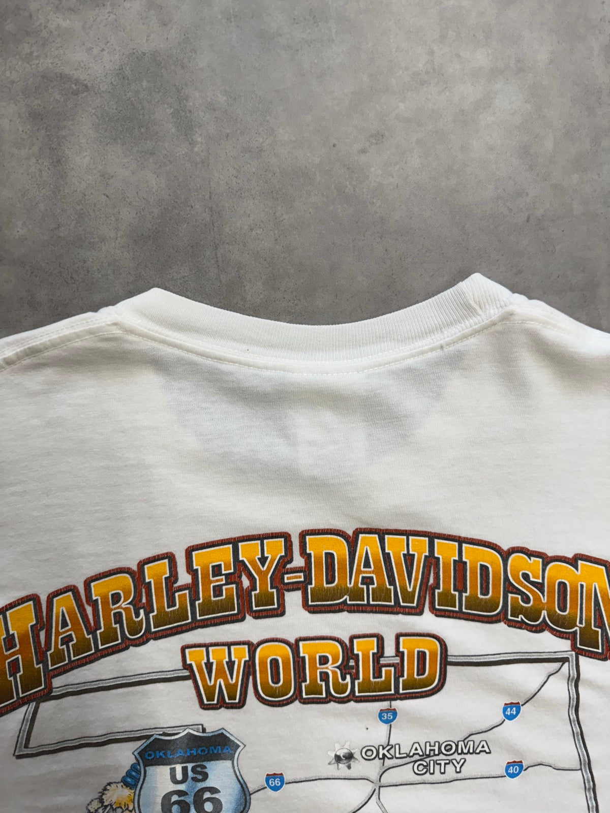00's HARLEY DAVIDSON「Oklahoma City」ハーレーロングTシャツ